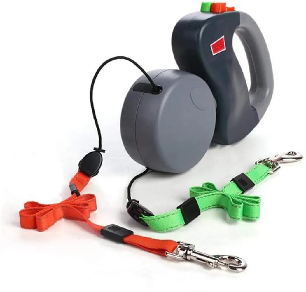 Double Retractable Dog Leash